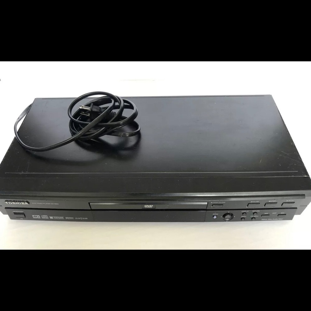 Toshiba SD-2800 DVD Player 192kHz 24bit Audio DAC No Remote Control Works Tested
